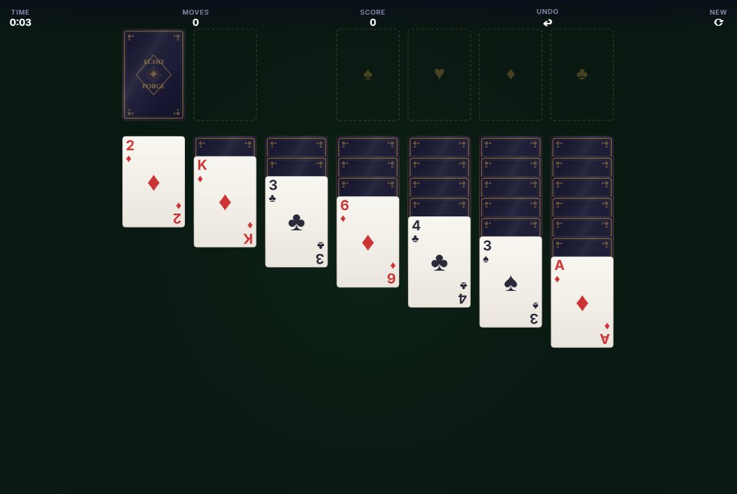 Forge Solitaire — gameplay screenshot
